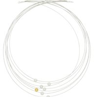 Halskette Sommer Dame in Weißgold Diamante 0.09 Ct ORO750B - ORO750B